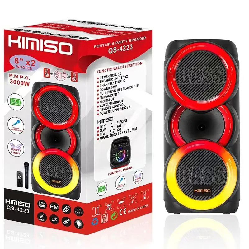 اسپیکر بلوتوثی برند KIMISO مدل QS-4223 | پخش عمده لوازم جانبی موبایل